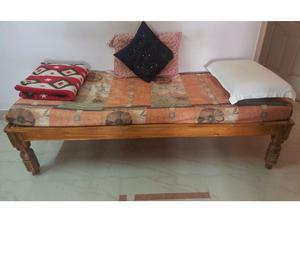 Single Wooden Bed + Mattress + Pillow Bangalore