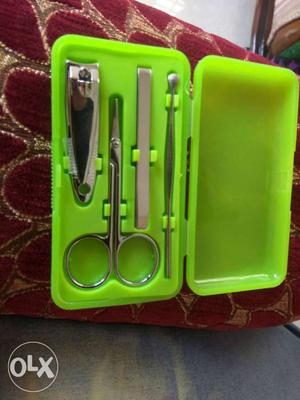 Stainless Steel Nail Clipper And Scissor Set In Case