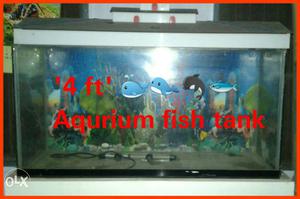 White 4 Feet Aquarium Fish Tank
