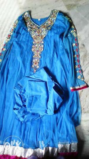 Women's Blue Sari