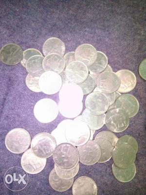 50 No's 25 paise coin