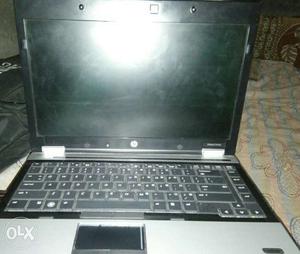 Black And Gray HP Laptop Computer