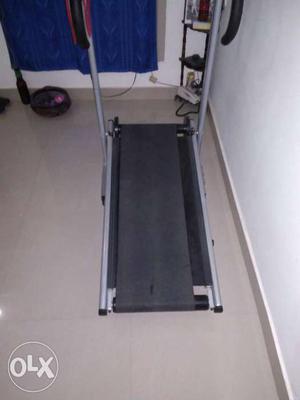 Black And Gray Treadmill