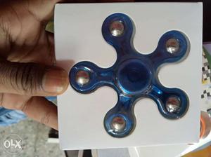 Blue 6-axis Fidget Hand Spinner In Box