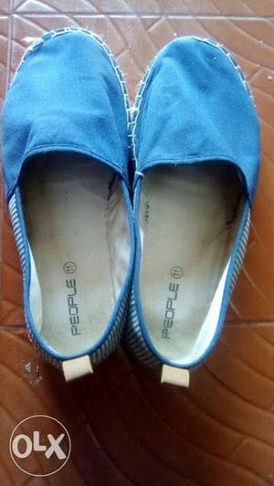 Blue People Slip-on Shoe