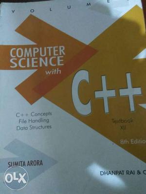 Computer Science With C++ Textbook XII 8th Edition By Sumita