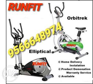 Elite Orbitrack 2 Grey And Black Green Runfit Dual Trainer