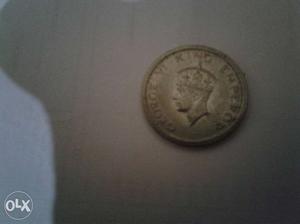 George 4 king emperor one rupee coin of  in