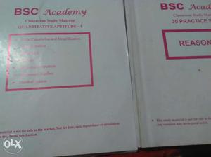 More than 15 pieces of bsc banking material