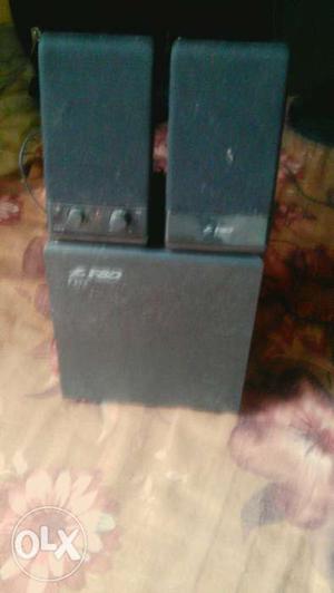 Music system 2:1 F&D speaker woofer