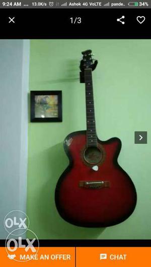 Red And Black Acoustic Guitar Screenshot