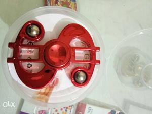 Red And Grey Dollar Fidget Spinner