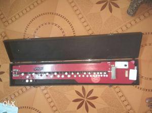 Red And White Music Instrument In Case