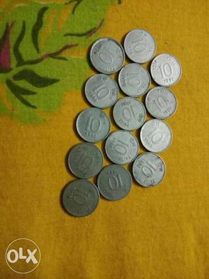 Round 10 Silver Coins