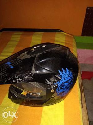 Vega Blue Black helmet for sale only 8 month old fully new