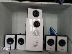 White And Black Home Theater System