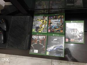 Xbox One With 2 Controllers And 9 Games.