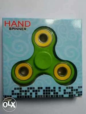 Yellow And Green Hand Spinner In Box