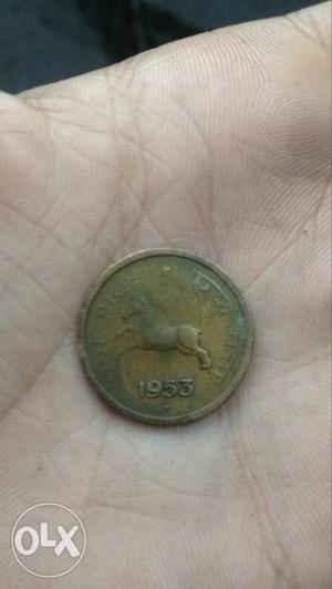  one pice coin of india antique