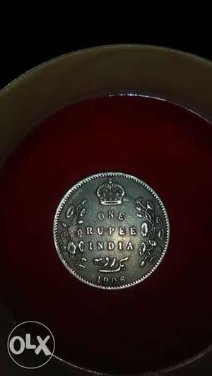  one rupee India,Edward 7