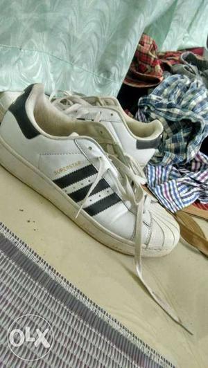 Adidas Superstar Size 8 Less used with box