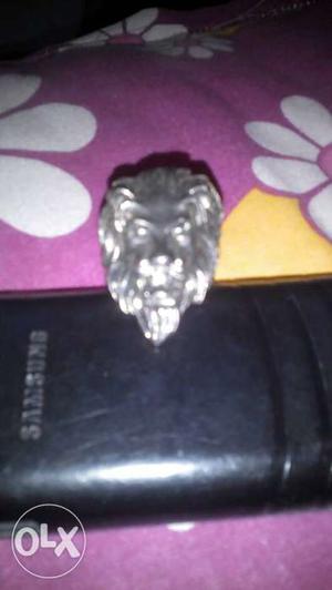 Amazing Handcrafted Leo Lion Antique Silver