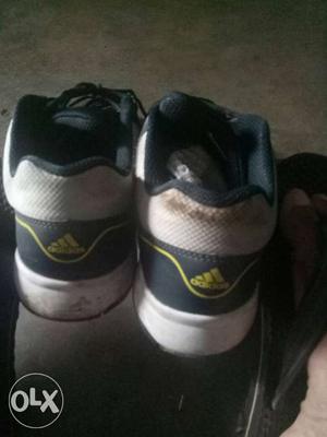 Black-and-white Adidas Shoes