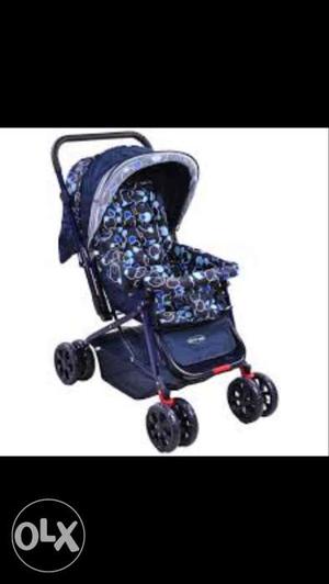 Blue And Grey Stroller