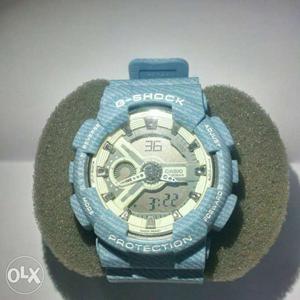 Blue Sports Band G-Shock Chronograph Watch