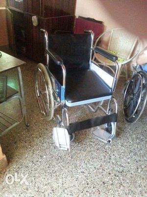 Brand new foldable type steel wheel chair with