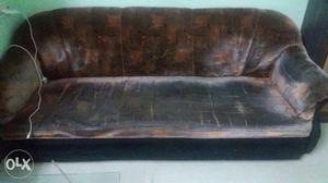 Brown And Black Suede Couch