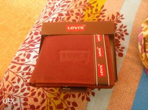 Brown Suede Levi's Wallet