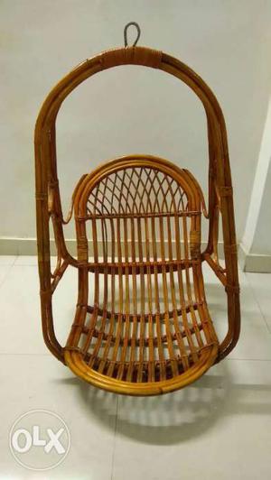 Brown Wicker Hanging Chair
