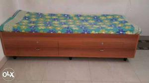 Brown Wooden Storage diwan cot. Negotiable