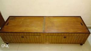Brown single bed/diwan with storage. Five years