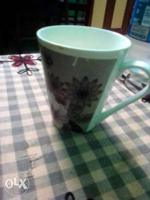 Gray And White COFFIE Mug