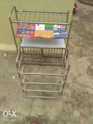 Gray Metal Shelves-stailness Steel-2