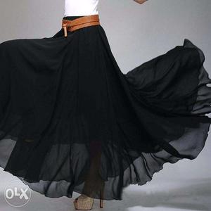 Long skirt without belt
