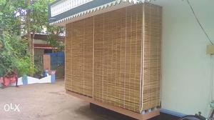 Only natural bamboo curtain
