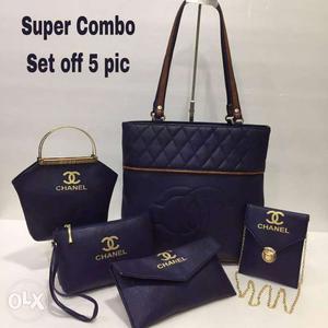 Purple Chanel Leather Shoulder Bag, Handbag, Wristlet,