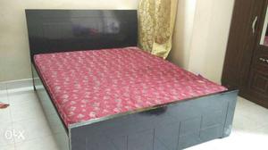 Queen size bed With Red Floral Mattress