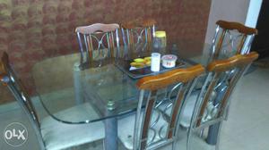 Six chair dining table..good condition.