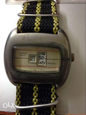This is a cool s jump hour hand winding digital watch.