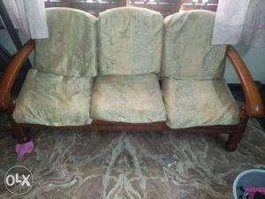 Three two one rubber wood sofa set two year old