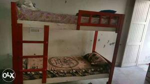 Urgent sale wooden Bunker Bed for kids.price negotiable