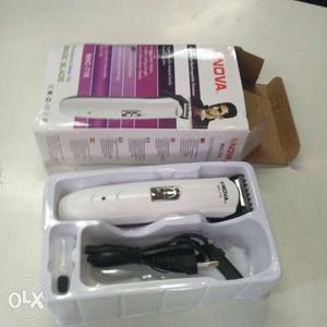 White Nova Hair Clipper With Box