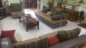 3+3+1 Sofa & Table Set