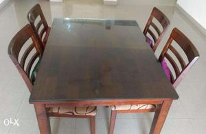 4-Seater Dining Table Provincial Teak Finish solid wood