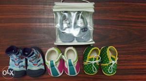 4 pairs of Baby Shoes - Brand new condition