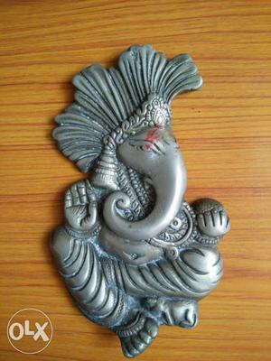 Big metal Ganesh statue for decoration or puja